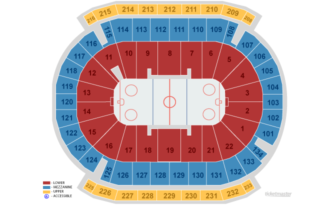 New Jersey Devils Interactive Seating Chart with Seat Views